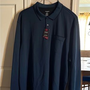 NWT Men’s 3XLT Van Heusen Long Sleeve Pullover, Turquoise Seabed